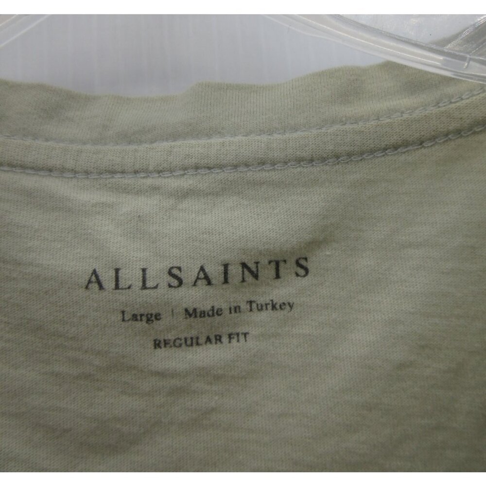 All Saints Shirt Large Pullover Classic Regular Fit Crewneck Logo - Picture 9 of 12